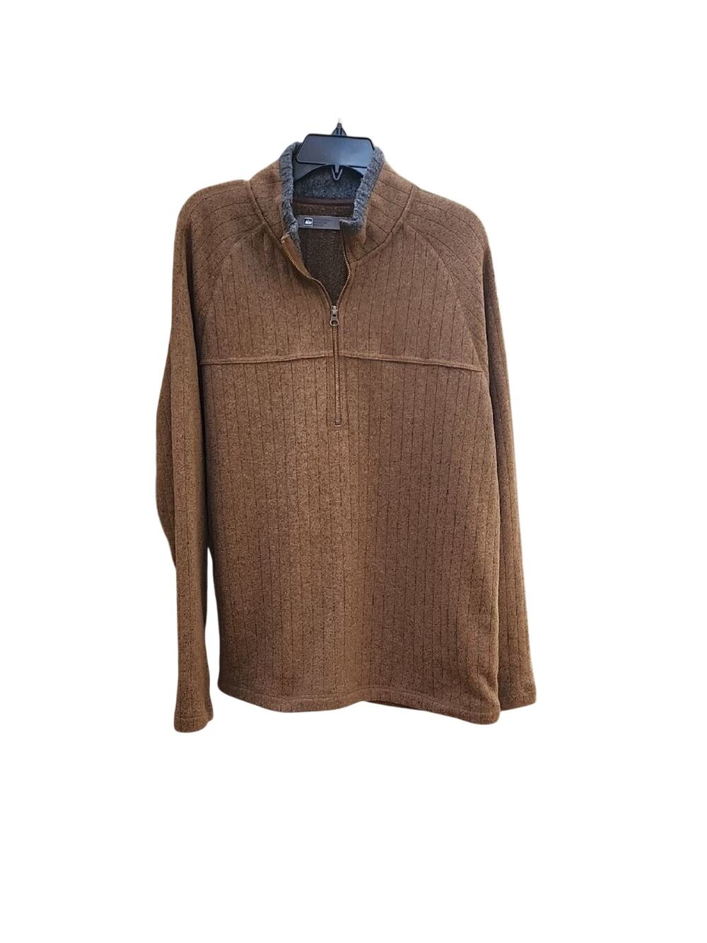 REI Men's XL Tan Zip-Up casual Sweater